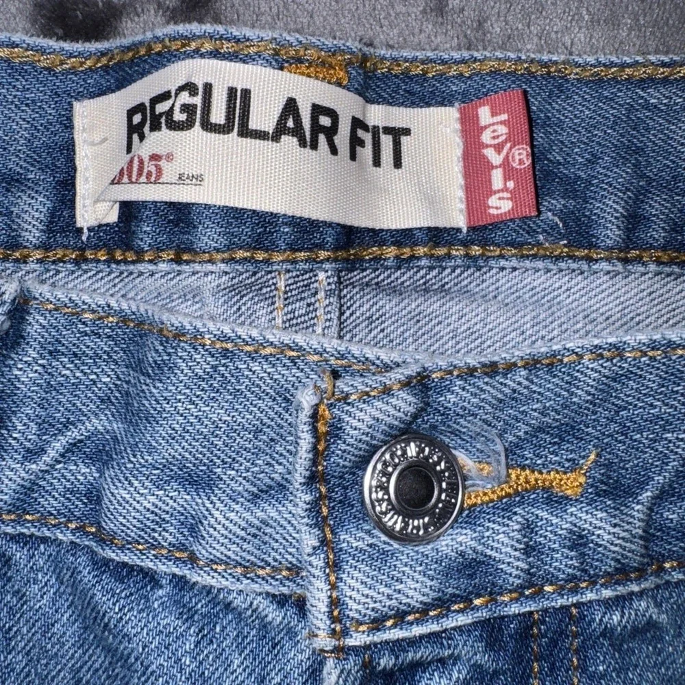 Levis 550 Regular Fit Straight Leg Jeans Mens 34x34 Medium Wash Blue Denim